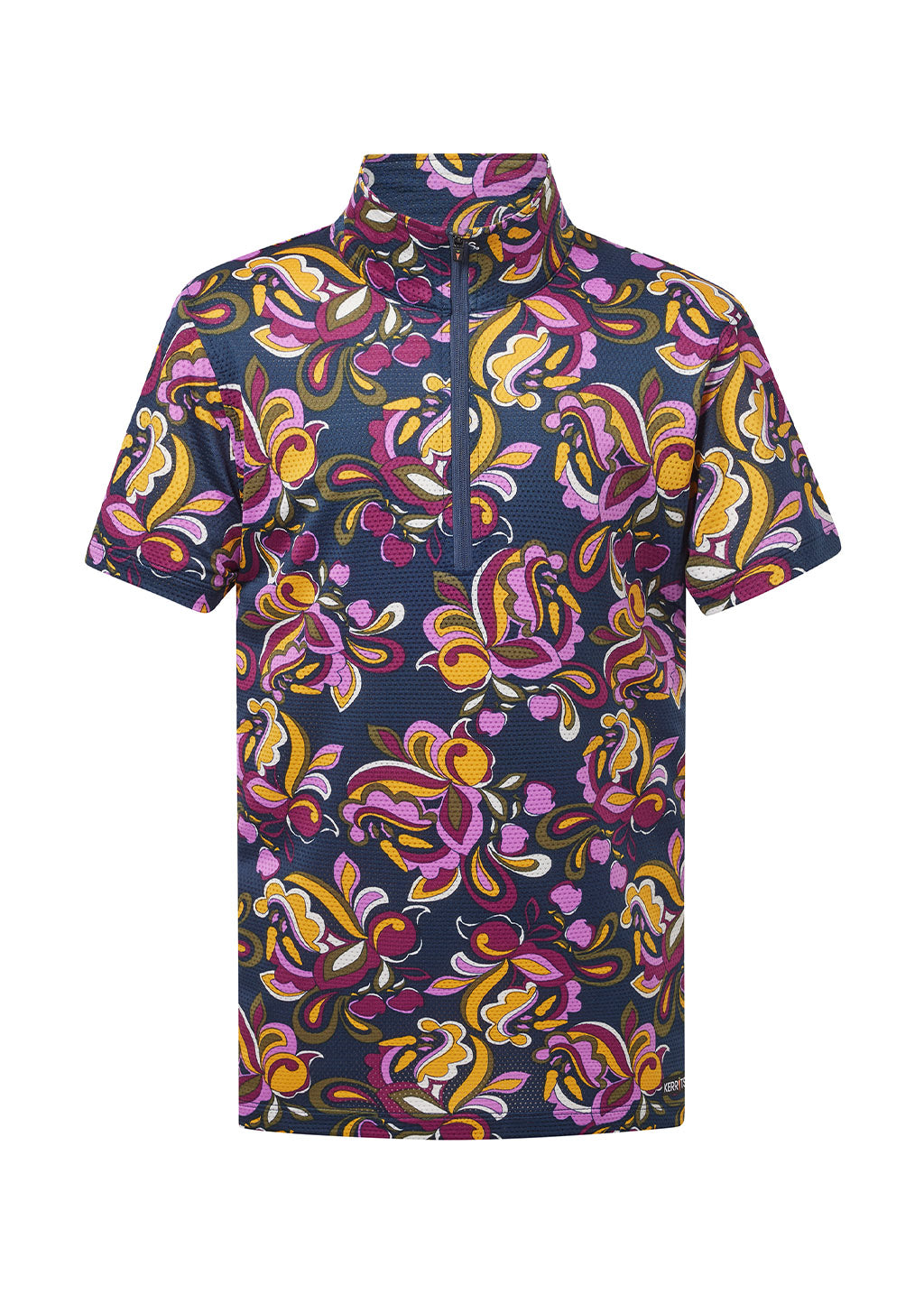 Kerrits Equestrian Apparel Kids Summer Ride Ice Fil Short Sleeve Equestrian Shirt - Print Horse Treats