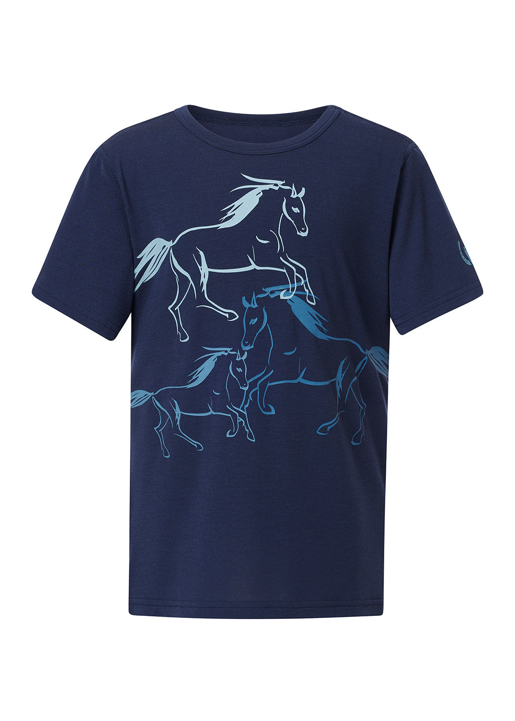 Kerrits Equestrian Apparel Kids Liberty Horse Tee Nightsky