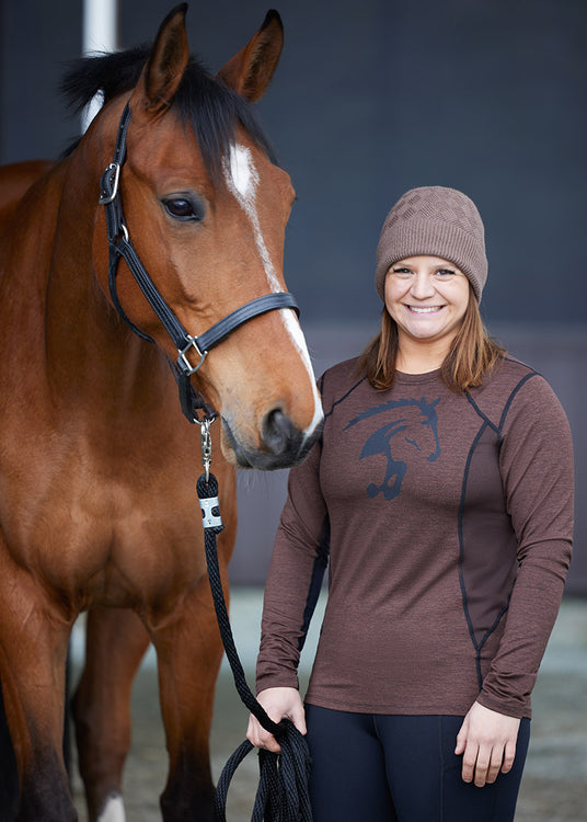 Kerrits Equestrian Apparel Crescent Base Layer Top - Leather Leather