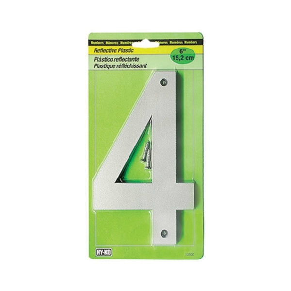 Hy-Ko Reflective Sign Black / / 4