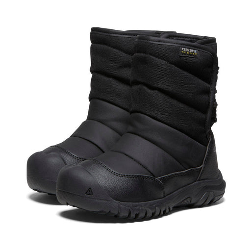Keen Children's Puffrider Waterproof Winter Boot Black/Steel Grey