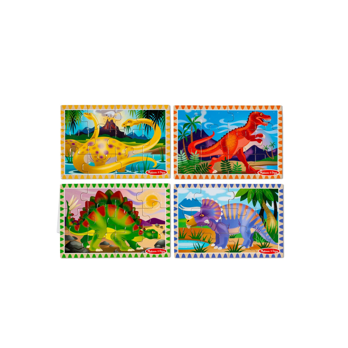 Melissa & Doug Dinosaurs Puzzles In A Box