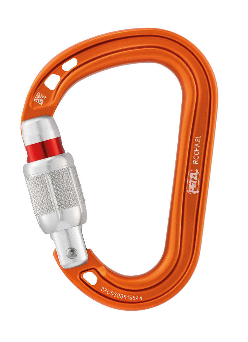 Petzl Rocha Screw-lock Carabiner Orange Orange