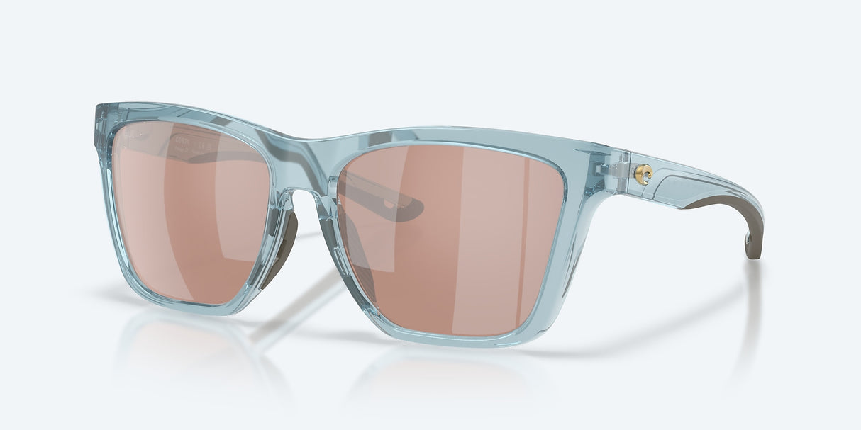 Panga Ii Sunglasses, Translucent Silt Blue/copper Silver Mirror