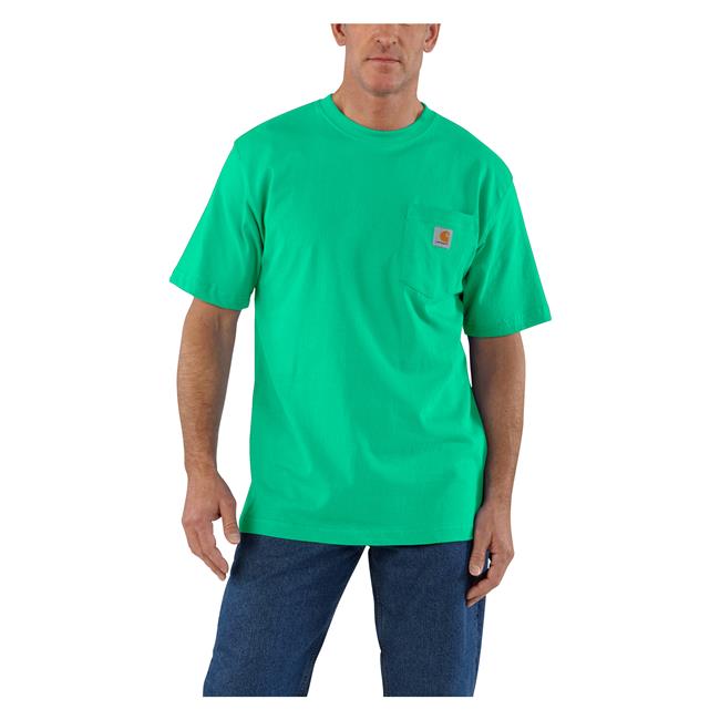 Carhartt Loose Fit Heavyweight Short-Sleeve Pocket T-Shirt - Malachite Malachite / / REG