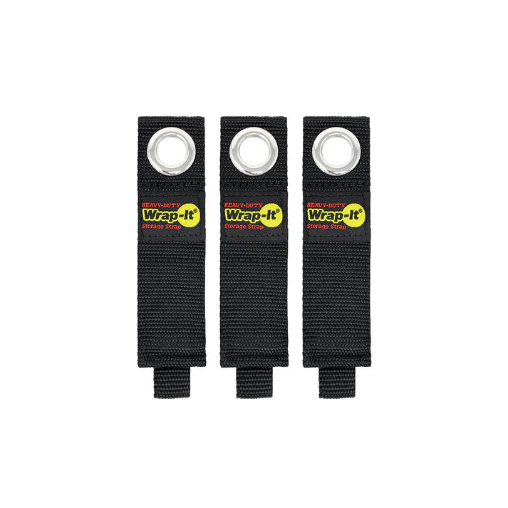 Wrap It 10-inch Heavy-Duty Storage Straps - 3 Pack Black / / 3PK