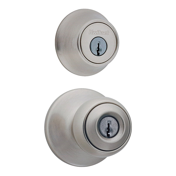 Kwikset Combination Lockset Satin nickel