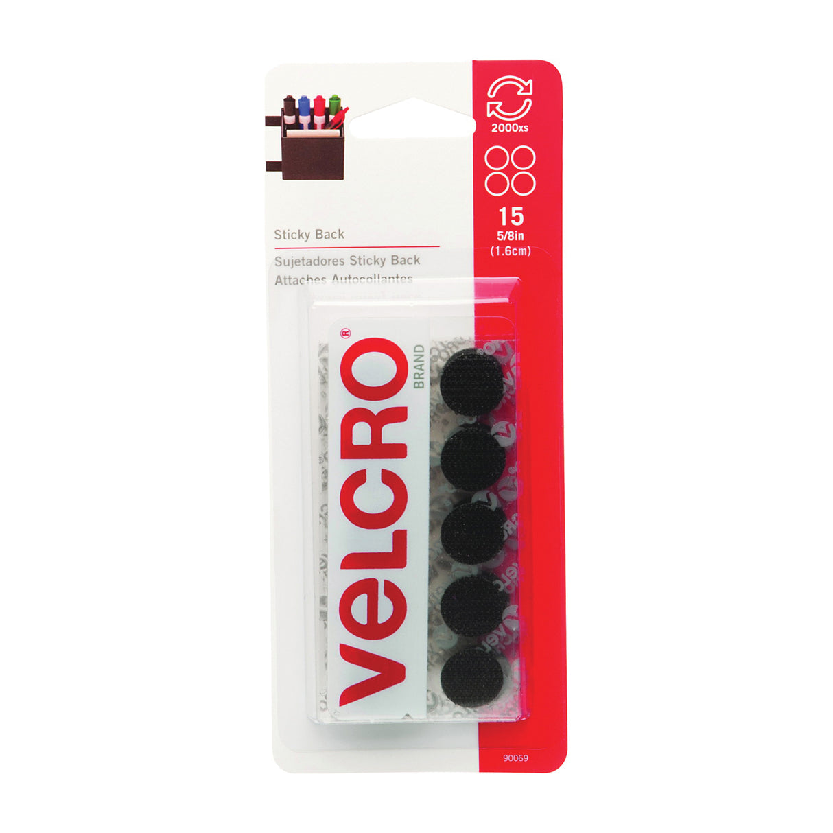 VELCRO Brand Fastener Black / 5/8IN
