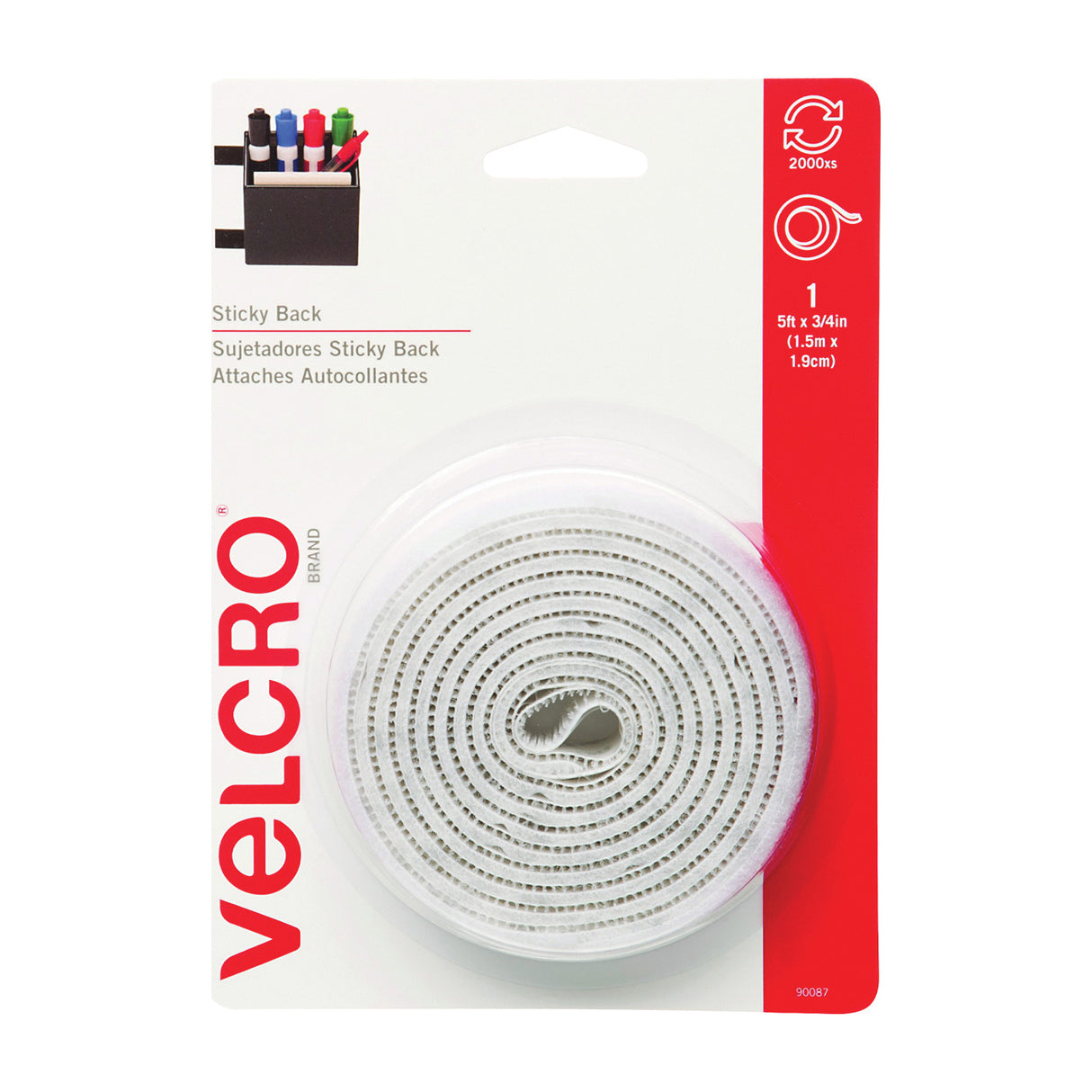 VELCRO Brand Fastener White