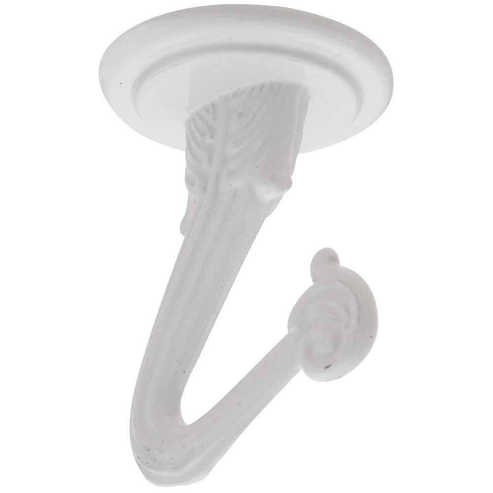 National Hardware Swag Hook White / / 2PK