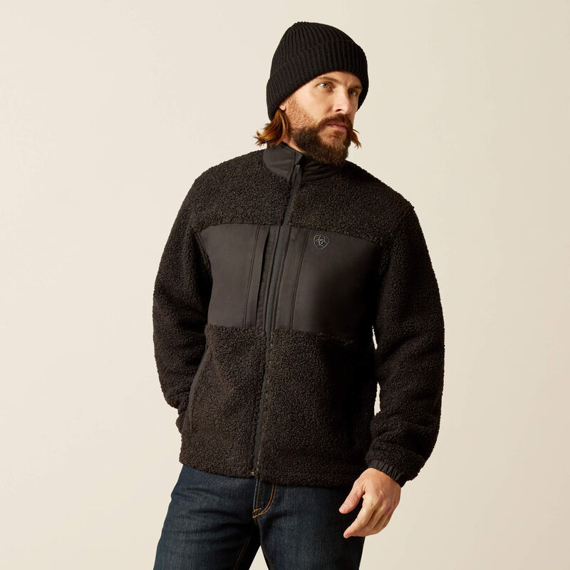 Ariat Men's Odessa Sherpa Jacket - Black Black / / REG