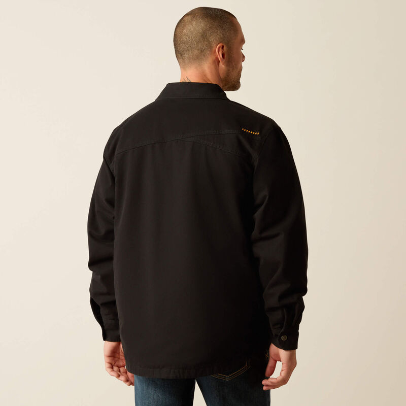 Ariat Men's Rebar Canvas Shirt Jacket - Black Black / / REG