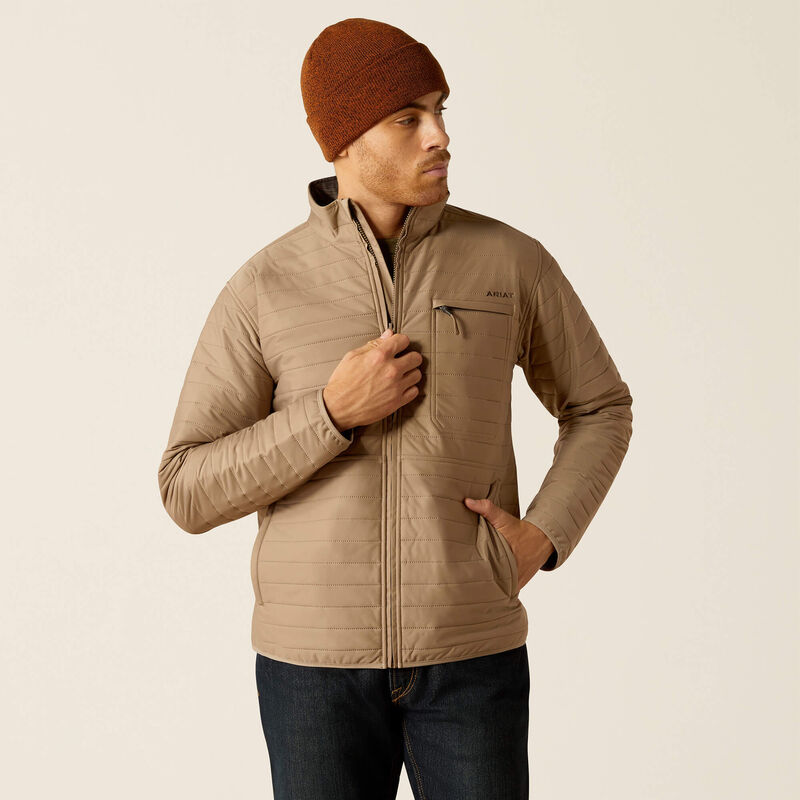 Ariat Men's Wylie Full Zip Jacket - Khaki Khaki / / REG
