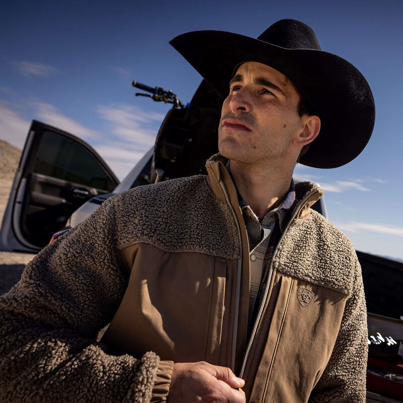 Ariat Men's Odessa Sherpa Jacket - Brindle Brindle / / REG