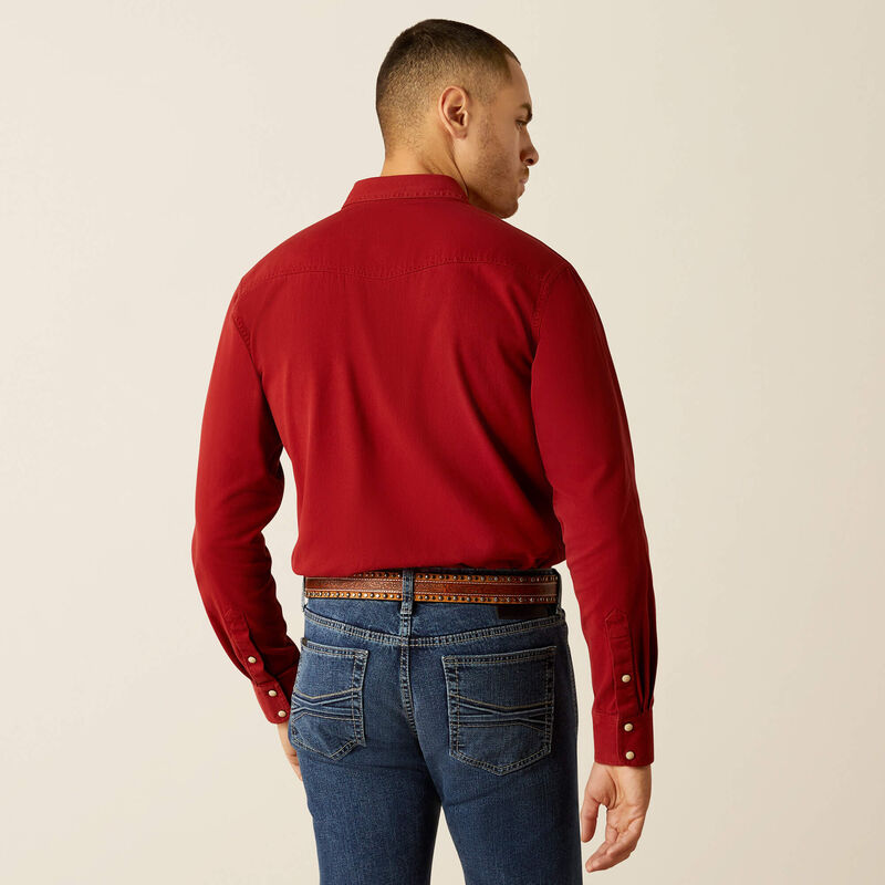 Ariat Men's Jurlington Retro Fit Shirt - Rosewood Rosewood / / REG