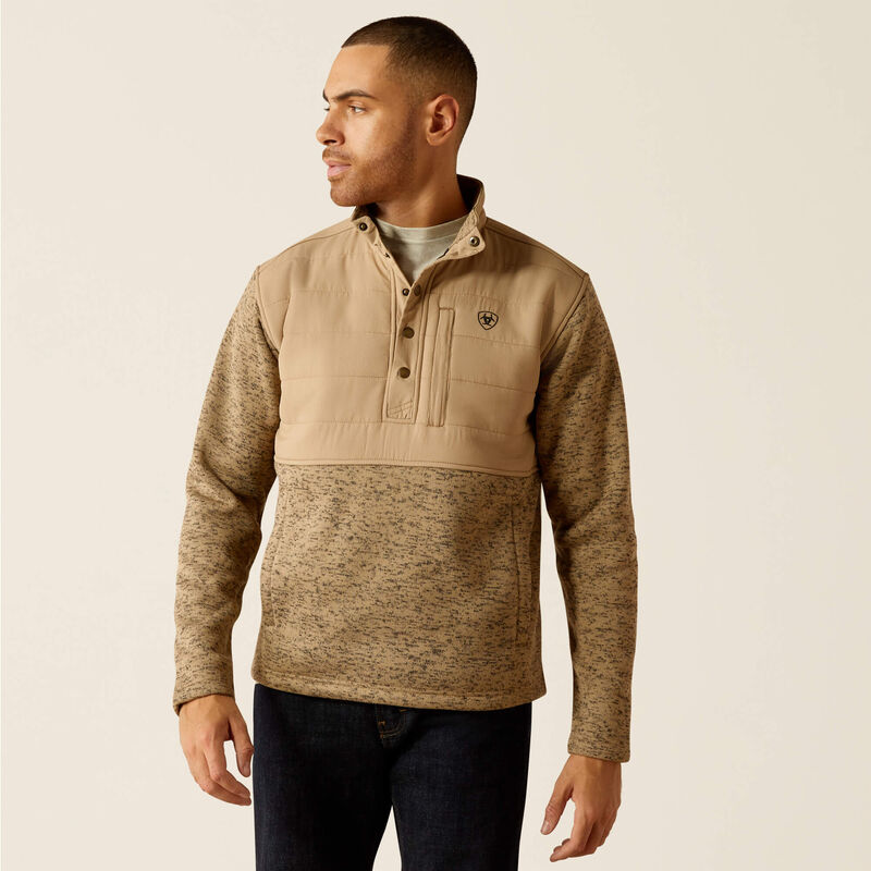 Ariat Men's Caldwell Reinforced Snap Sweater - Chinchilla Chinchilla / / REG