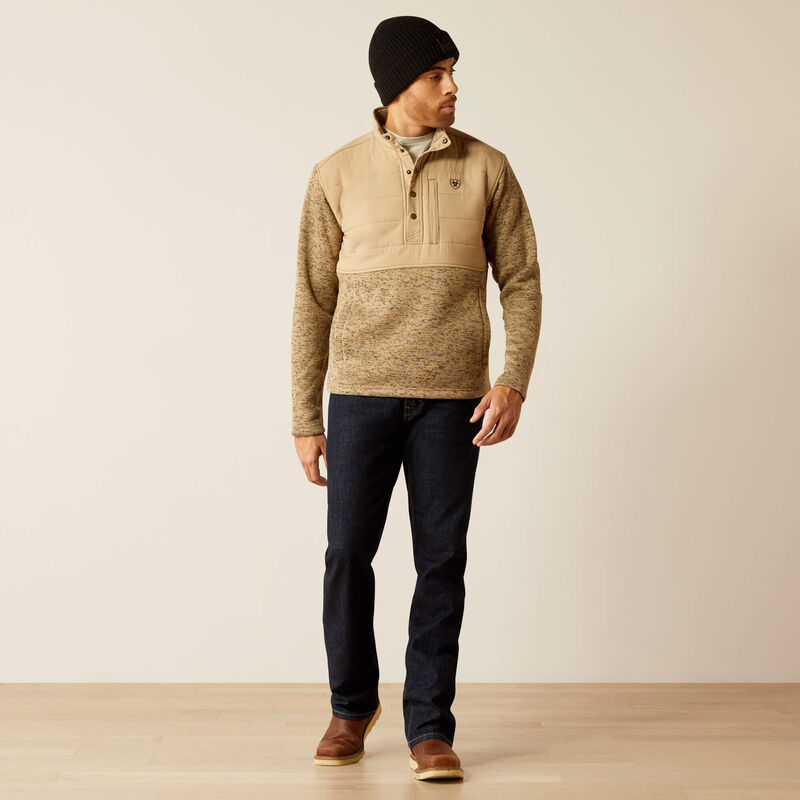 Ariat Men's Caldwell Reinforced Snap Sweater - Chinchilla Chinchilla / / REG