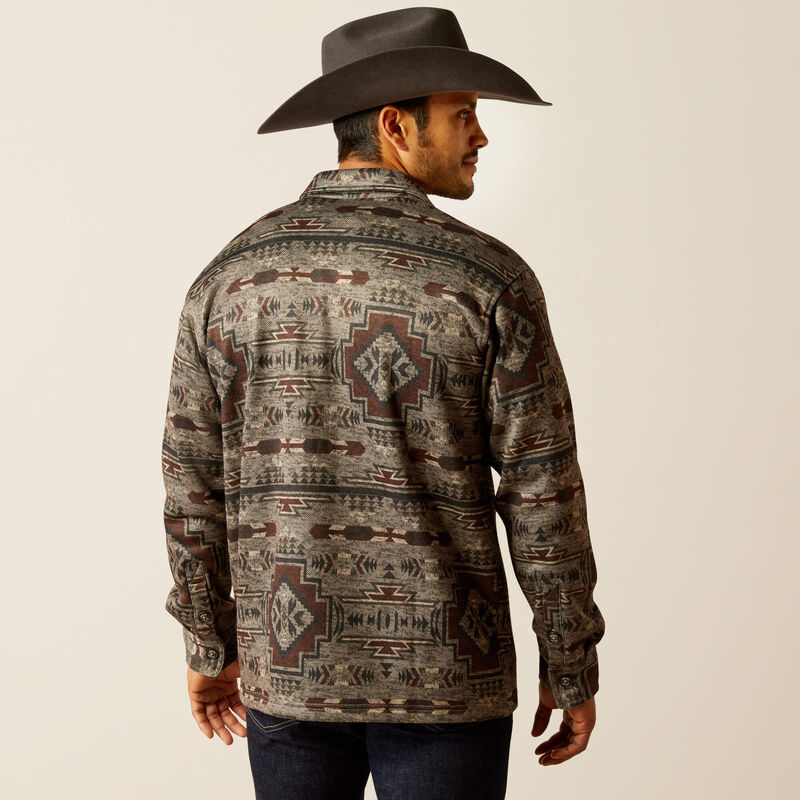 Ariat Men's Caldwell Printed Shirt Jacket - Brindle Brindle / / REG