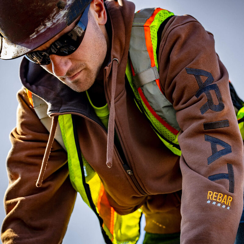 Ariat Men's Rebar All-Weather Full Zip Hoodie - Aztec Aztec / / REG