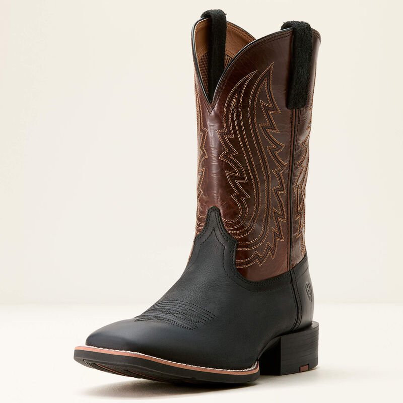 Ariat Men's Sport Big Country Cowboy Boot - Basic Black & Mahogany Basic Black & Mahogany / / D