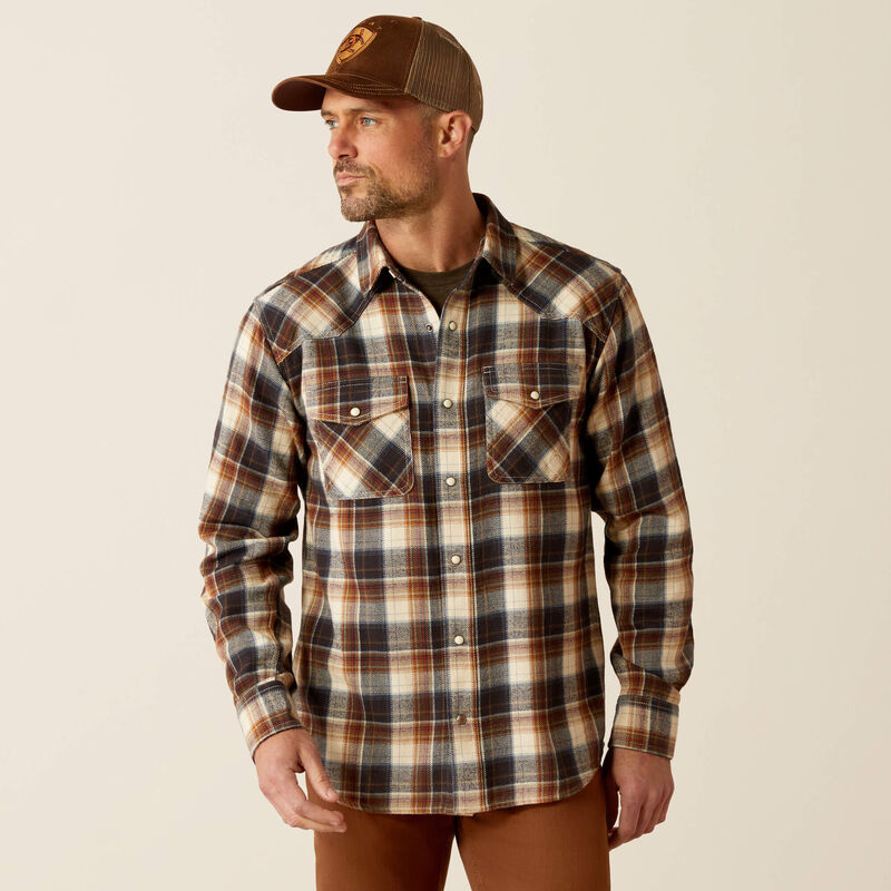 Ariat Harford Retro Fit Shirt - Black / Brown Black / Brown / / Regular