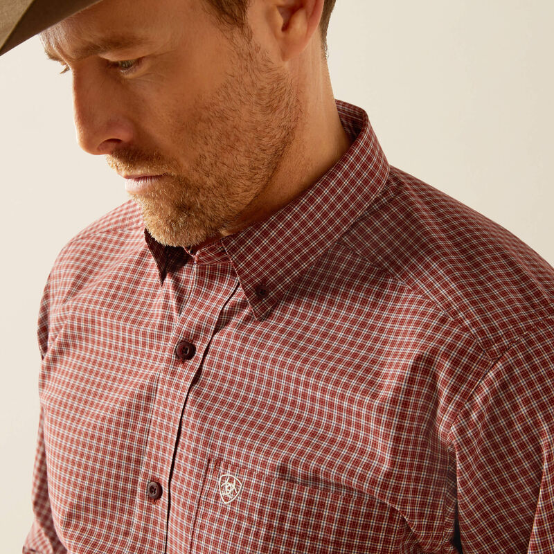 Ariat Pro Series Pedro Fitted Shirt - Burgundy Burgundy / / Regular