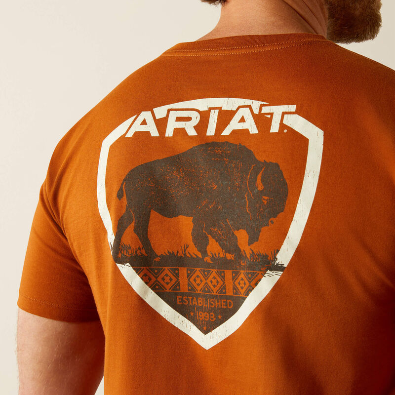 Ariat Buffalo West T-Shirt - Burnt Umber Burnt Umber / / Regular