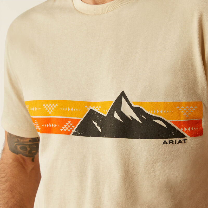 Ariat Southwest Mountain Stripe T-Shirt - Natural Natural / / Regular