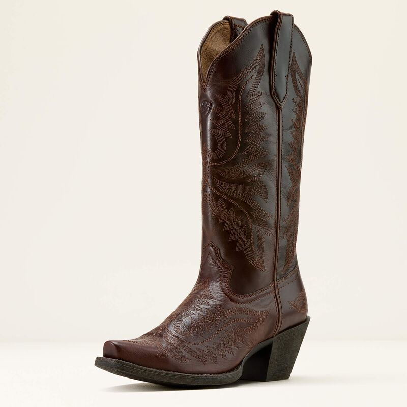Ariat International Round Up Collins Western Boot Mahogany