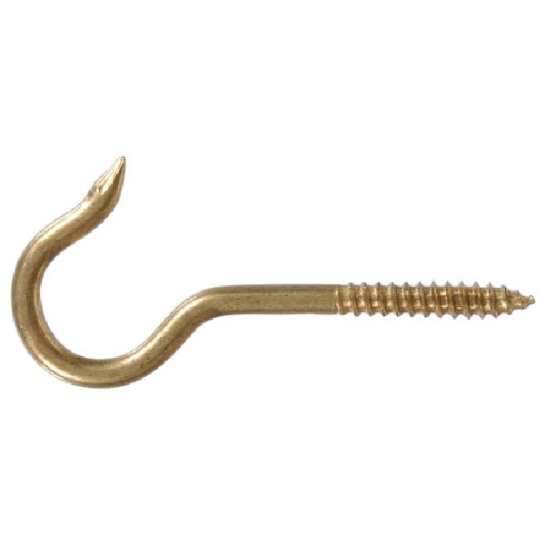 Hardware Essentials Ceiling Hook Brass / .243X4_1/8