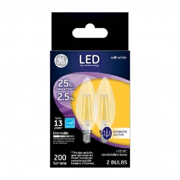 GE LED Bulb 2pk / / BC