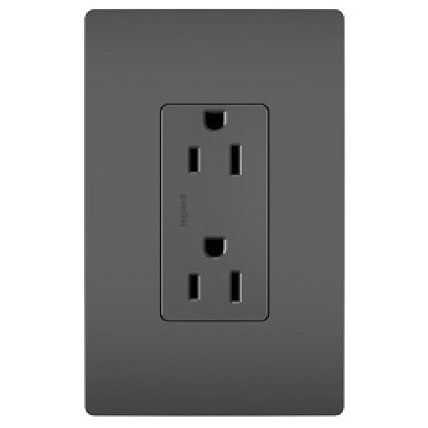 Pass & Seymour Duplex Receptacle Black