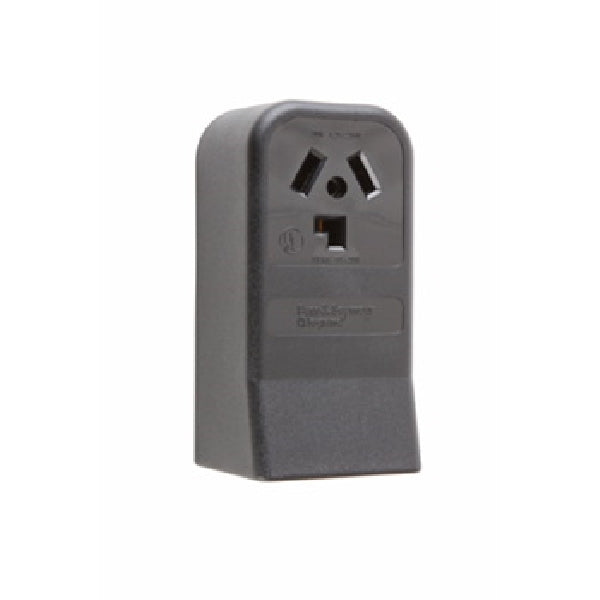 Pass & Seymour Straight Blade Power Outlet Receptacle Black / 30A