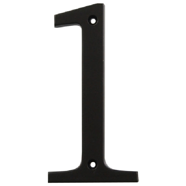 Distinctions Flush Mount House Number Charblk / / 4IN