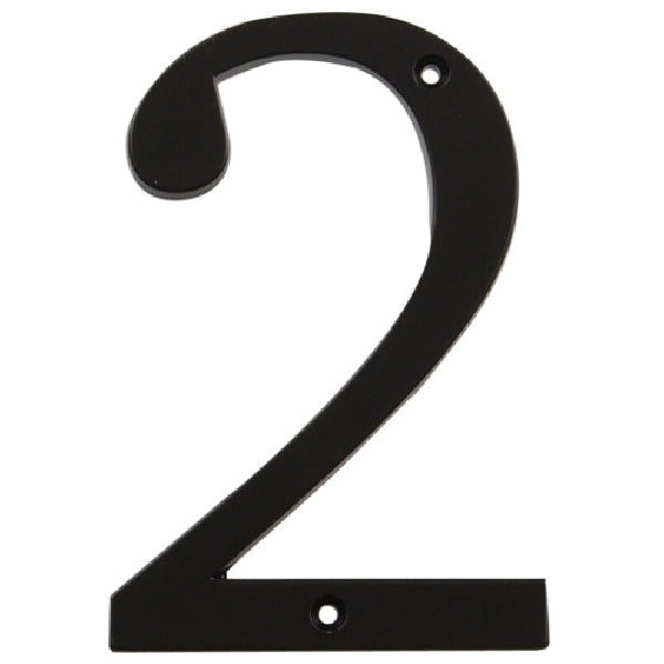 Distinctions Flush Mount House Number Charblk / / 4IN