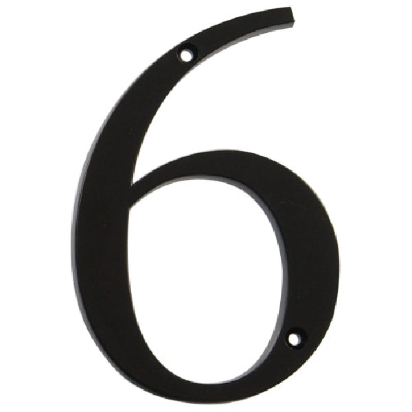Distinctions Flush Mount House Number Charblk / / 4IN
