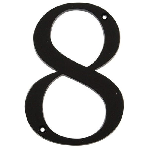 Distinctions Flush Mount House Number Charblk / / 4IN