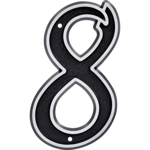 Hillman Reflective Number Blk / / 6IN