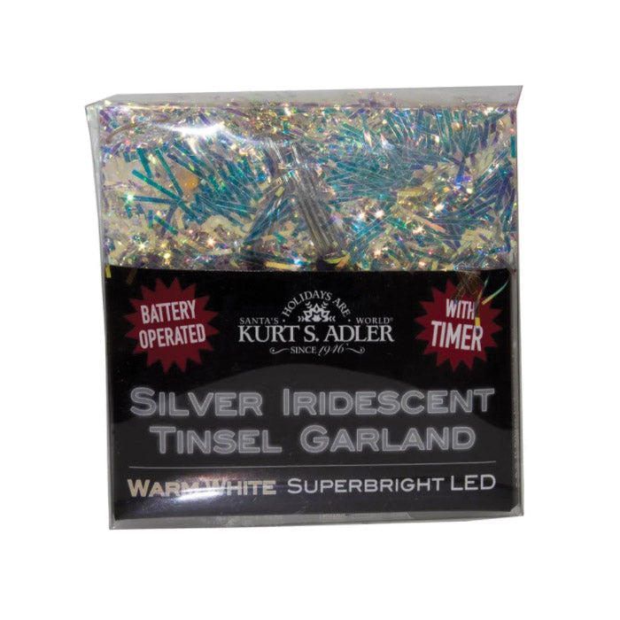 Kurt S Adler Light Set Silver/warm white / 20L