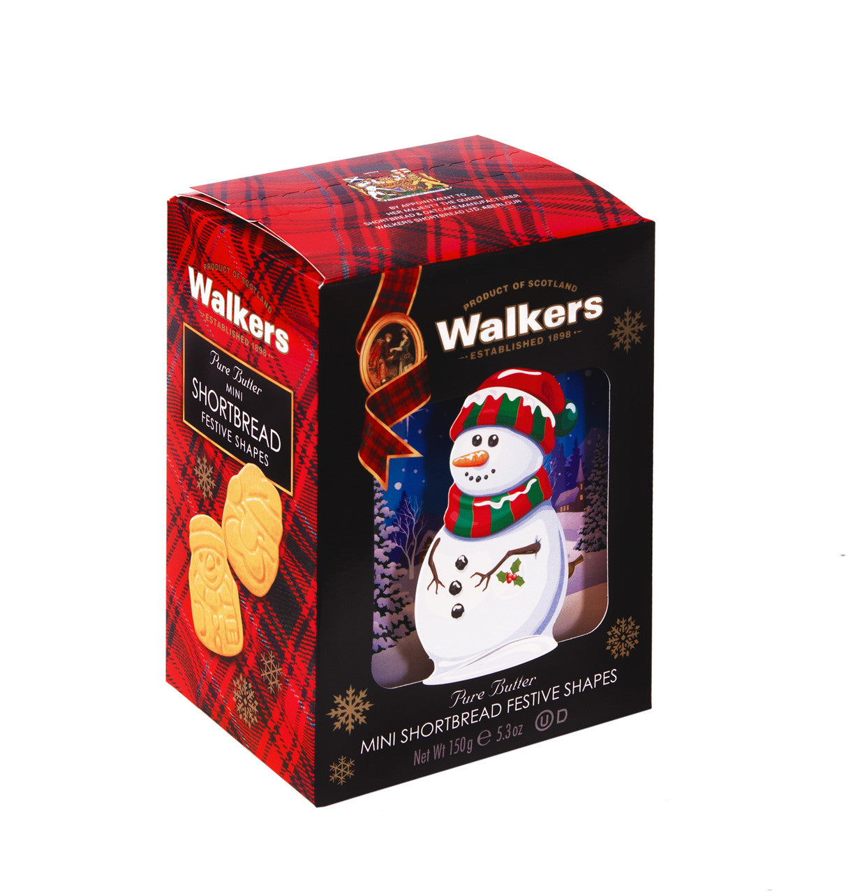 Walker’s Shortbread Mini Festive Shapes Snowman Shortbread Box