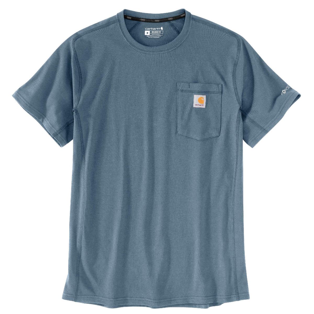 Carhartt Men's Force Relaxed Fit Short-Sleeve Pocket T-Shirt (Fall 2024) Thundercloud / / REG