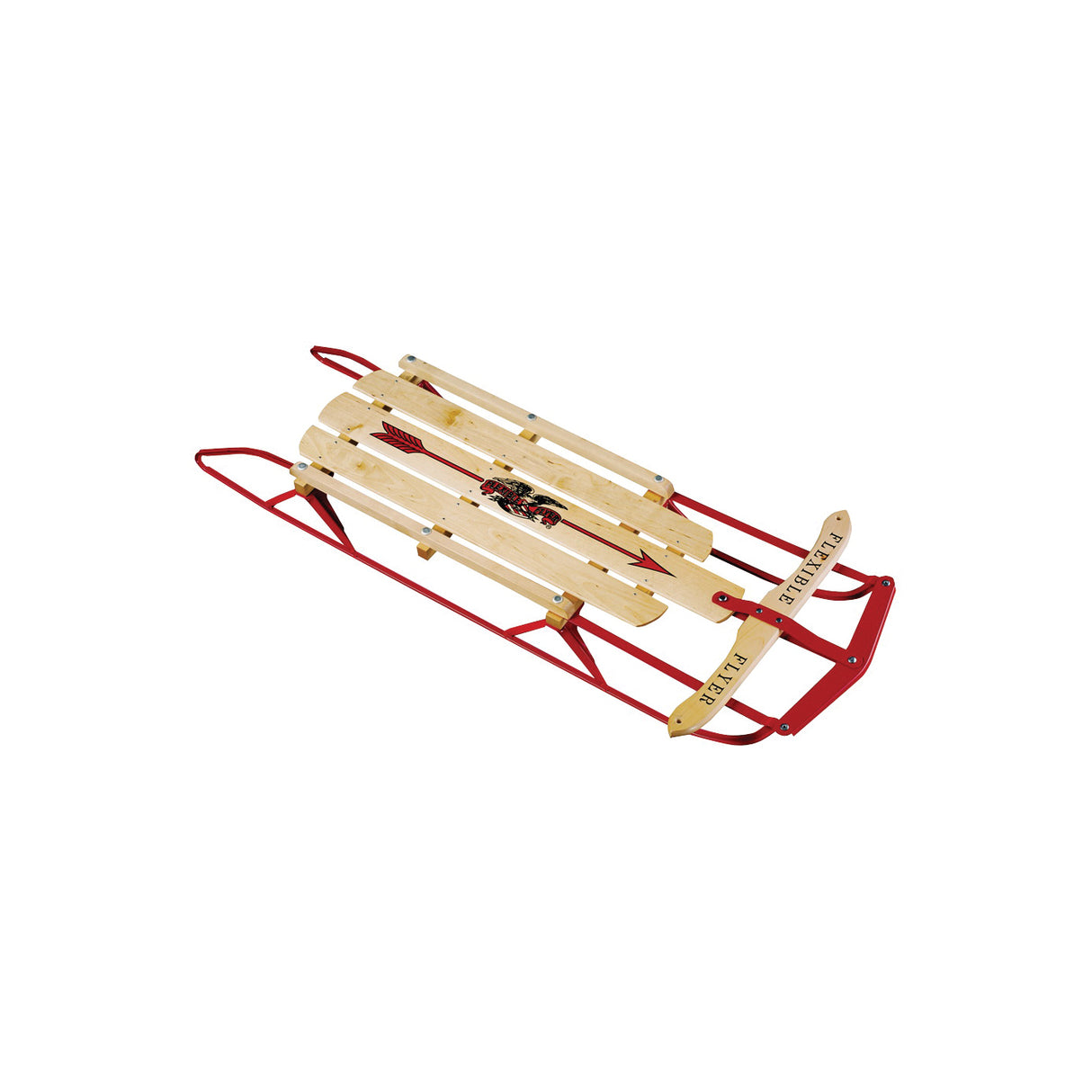 Paricon Sleds Steel Runner Sled 48in 48in - Red Wood Red wood