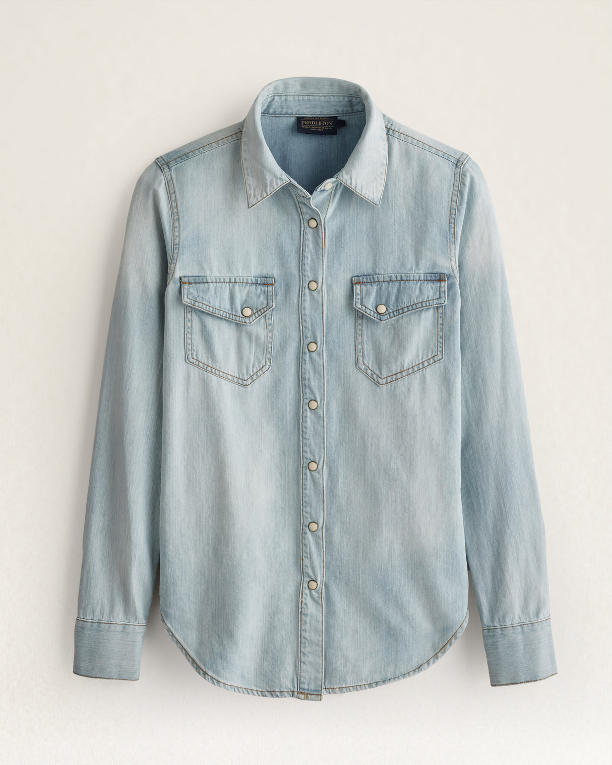 Pendleton Women's Chambray Gambler Shirt Light blue