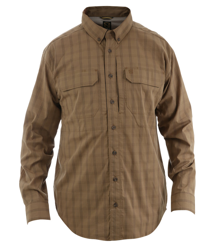 Noble Outfitters Men's FullFlexx Ultramax Long Sleeve Work Shirt - Coyote Coyote / / REG