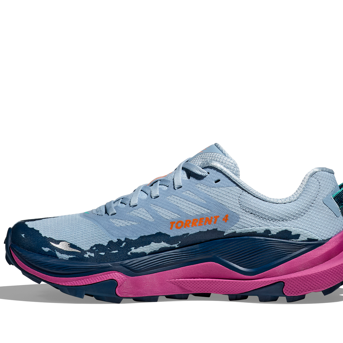 Hoka Women's Torrent 4 Shoe - Drizzle/fuchsia