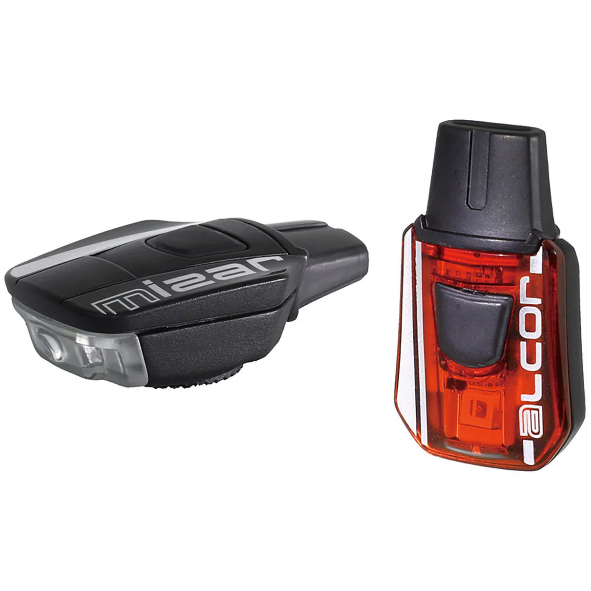 Moon Sport Mizar/alcor Bike Light Combo Set F+r Black