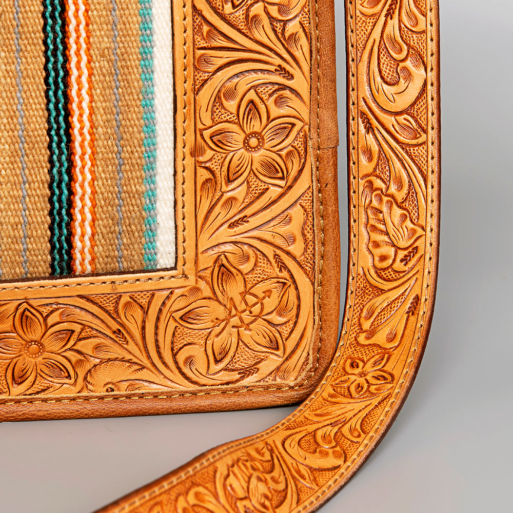 American Darling Saddle Blanket Purse with Tooling