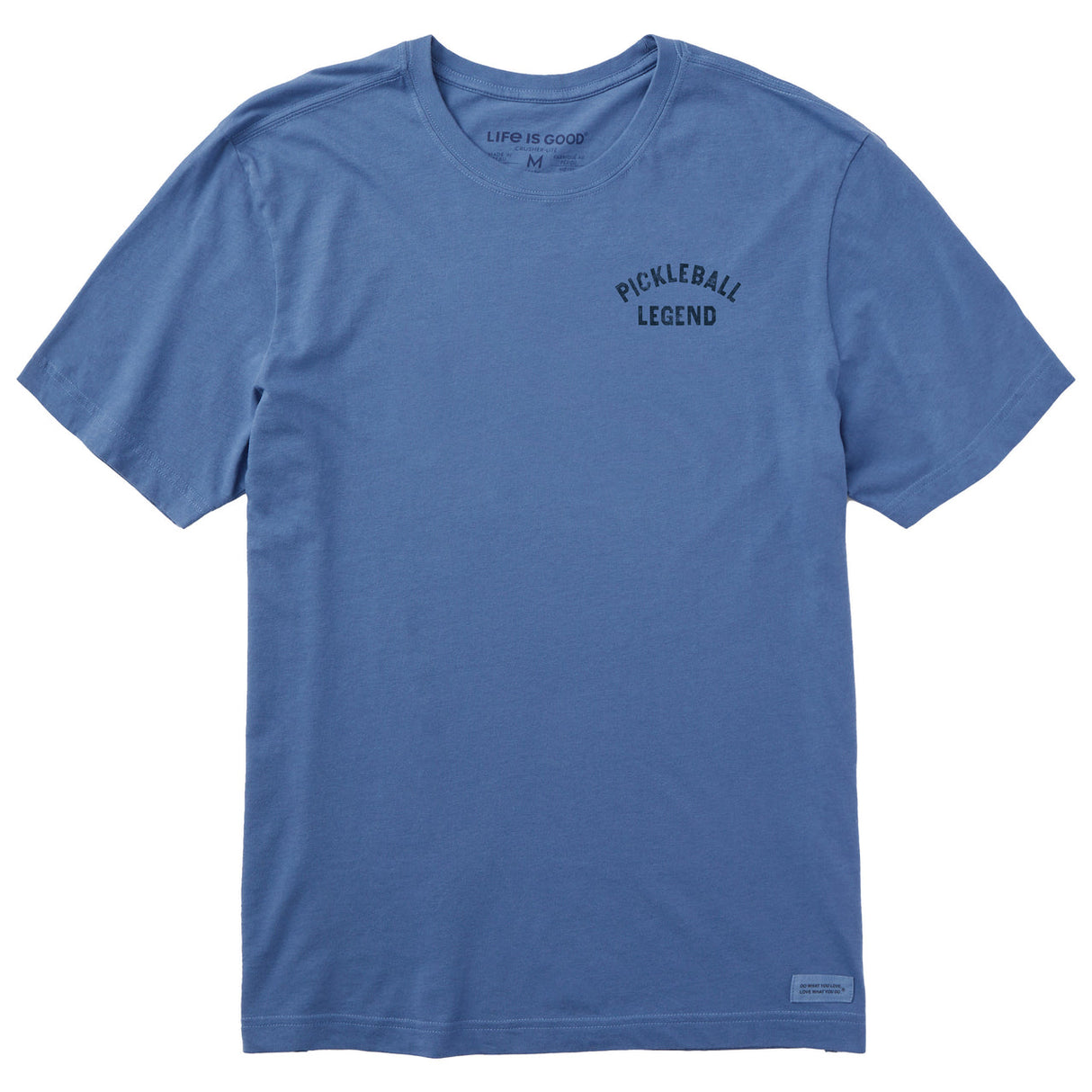 Life Is Good Mens Pickleball Legend Short Sleeve Crusher-LITE Tee - Vintage Blue Vintage Blue