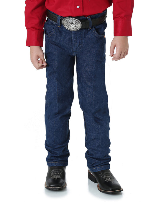 Wrangler Big Boy's Prewashed Cowboy Cut Original Fit Jean In Prewashed Indigo