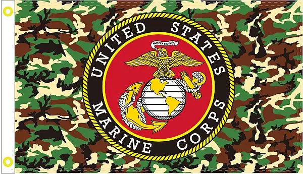Ace World Us Marine Corp Camo 3x5' Flag